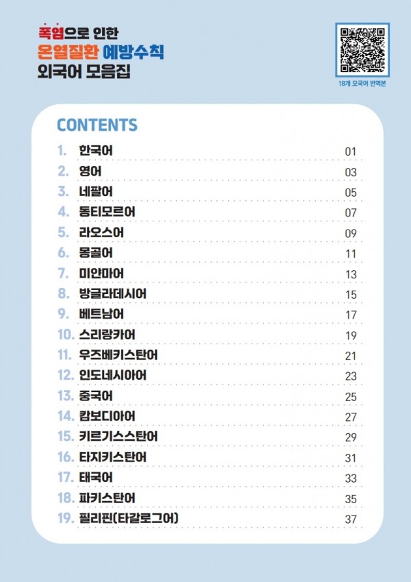 폭염 대비 온열질환 예방수칙(18개 모국어 번역본 포함)_2.jpg